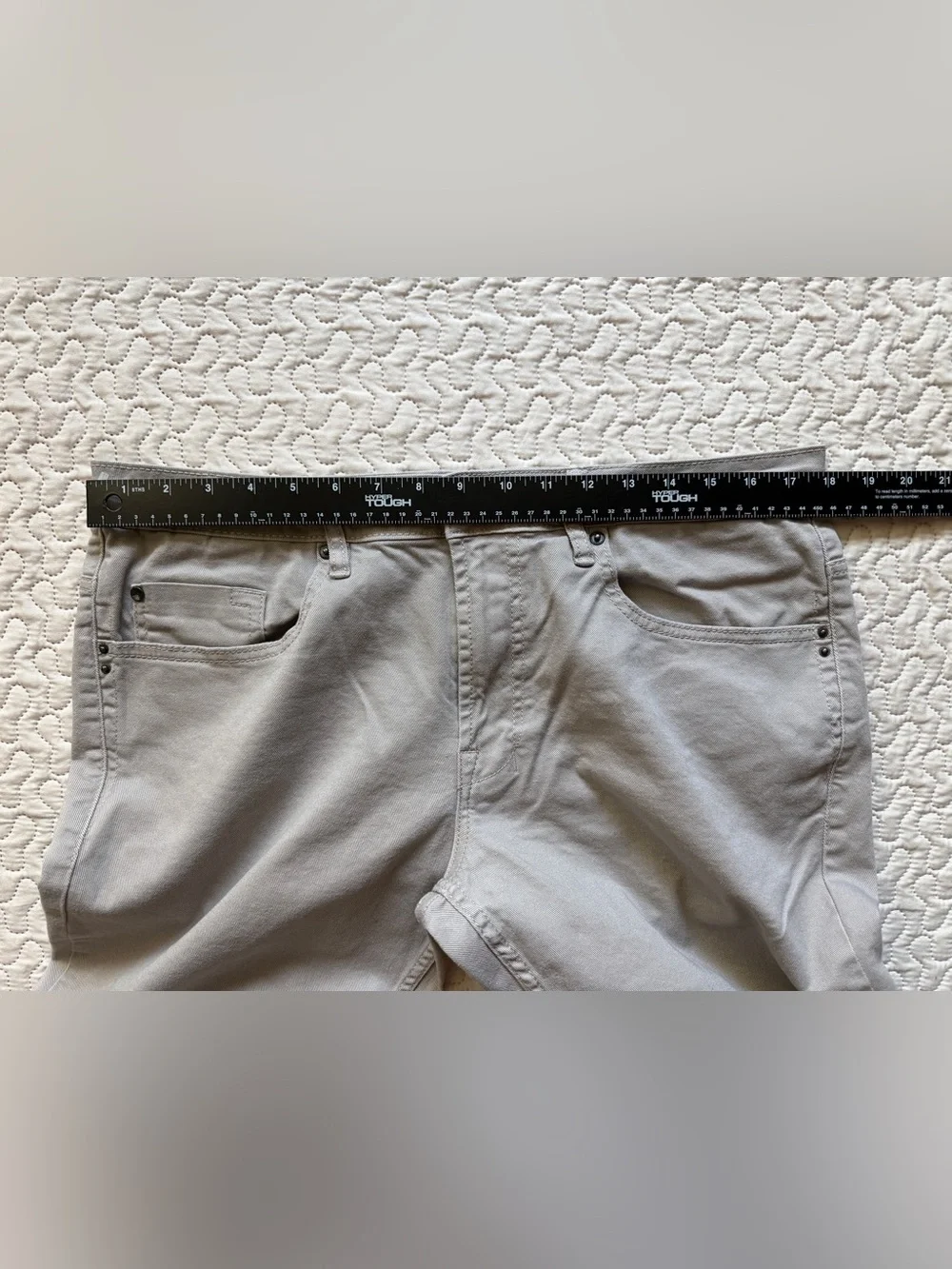 Buffalo David Bitton SAM-X Men’s Straight Fit Stretch Stone Gray Pants 34x34